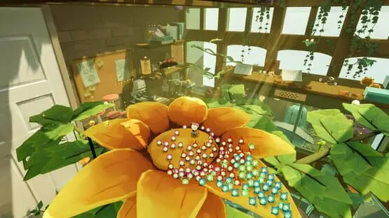 This contains a gameplay image of the game: Screenshot of 10 - Tinykin