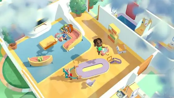 This contains a gameplay image of the game: Screenshot of Moving Out 2