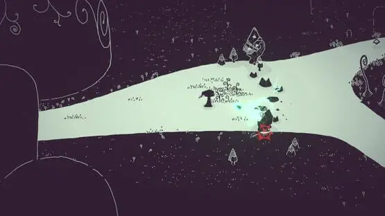 This contains a gameplay image of the game: Screenshot of Hauntii