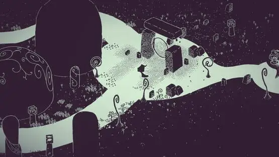 This contains a gameplay image of the game: Screenshot of Hauntii