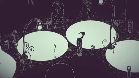 This contains a gameplay image of the game: Screenshot of Hauntii