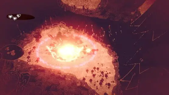 This contains a gameplay image of the game: Screenshot of Hauntii