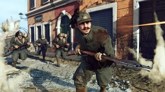 This contains a gameplay image of the game: Screenshot of Isonzo: Deluxe Edition