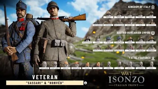 This contains a gameplay image of the game: Screenshot of Isonzo: Deluxe Edition