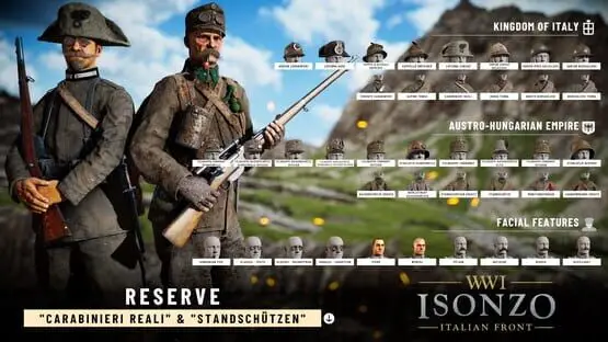 This contains a gameplay image of the game: Screenshot of Isonzo: Deluxe Edition