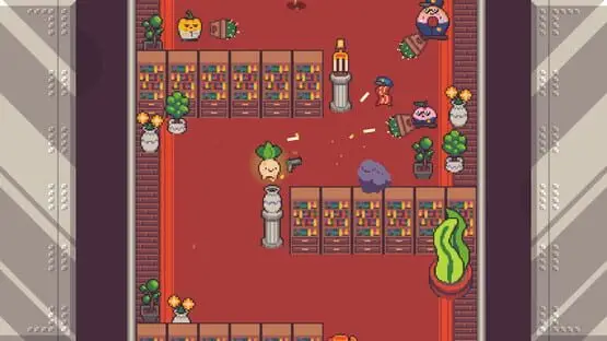 Esto contiene una imagen de juego de: Captura de pantalla de Turnip Boy Robs a Bank