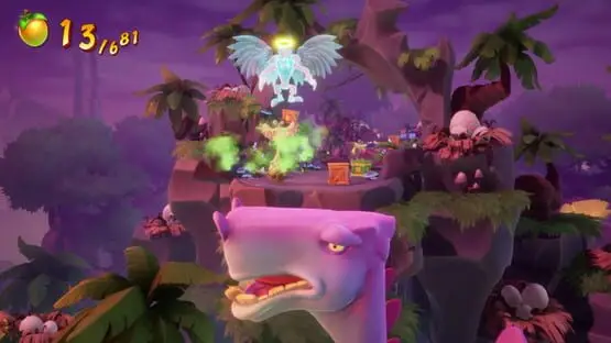 This contains a gameplay image of the game: Screenshot of Crash Bandicoot 4: It's About Time