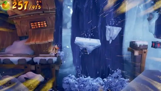 This contains a gameplay image of the game: Screenshot of Crash Bandicoot 4: It's About Time
