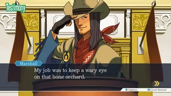Esto contiene una imagen de juego de: Captura de pantalla de Phoenix Wright: Ace Attorney Trilogy