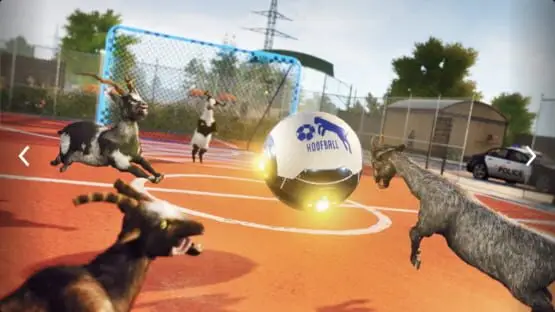 This contains a gameplay image of the game: Screenshot of Goat Simulator 3: Goat in a Box Edition