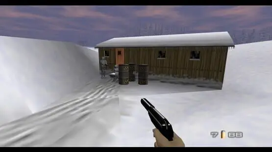 Ceci contient une image de gameplay du jeu : Capture d'écran de GoldenEye 007