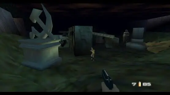 Ceci contient une image de gameplay du jeu : Capture d'écran de GoldenEye 007