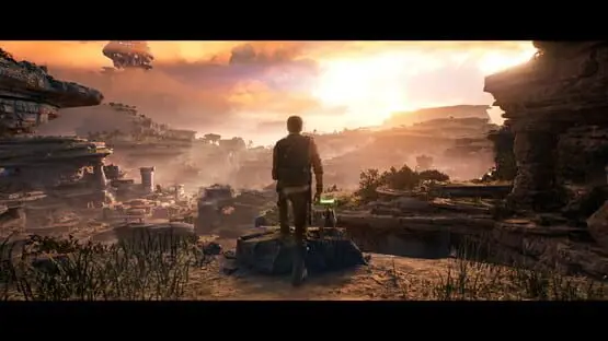 Esto contiene una imagen de juego de: Captura de pantalla de Star Wars Jedi: Survivor