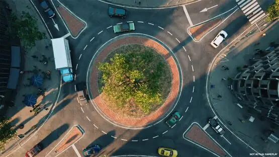 This contains a gameplay image of the game: Screenshot of Cities: Skylines II