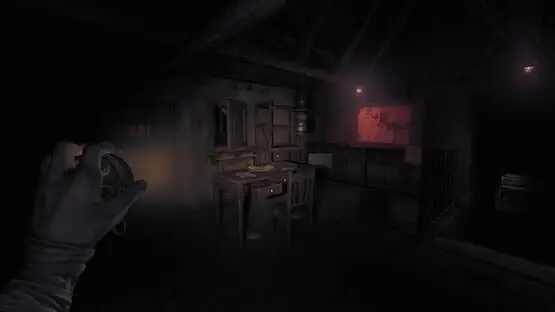 This contains a gameplay image of the game: Screenshot of Amnesia: The Bunker