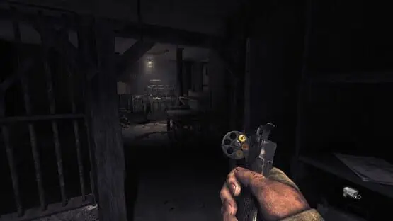 This contains a gameplay image of the game: Screenshot of Amnesia: The Bunker