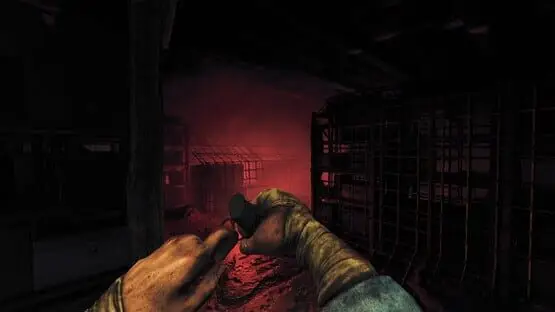 This contains a gameplay image of the game: Screenshot of Amnesia: The Bunker