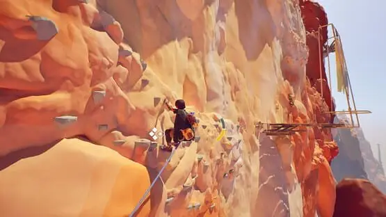 This contains a gameplay image of the game: Screenshot of Jusant