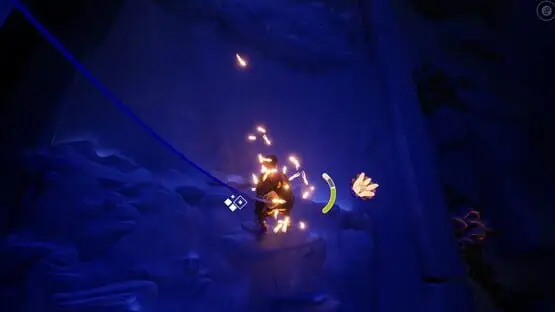 This contains a gameplay image of the game: Screenshot of Jusant