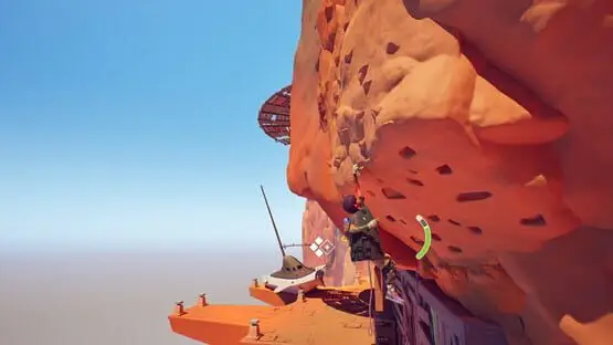 This contains a gameplay image of the game: Screenshot of Jusant