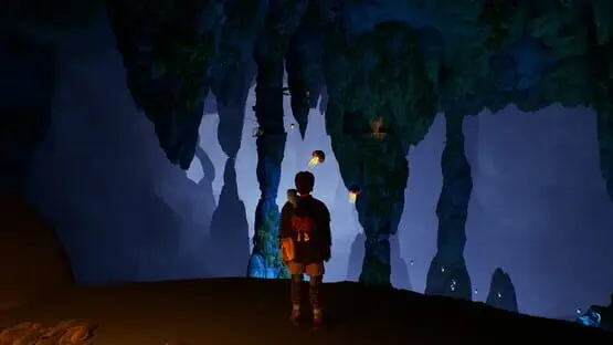 This contains a gameplay image of the game: Screenshot of Jusant