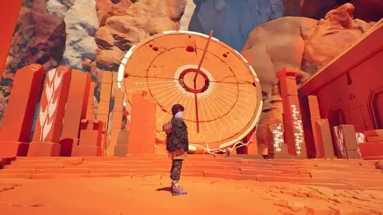 This contains a gameplay image of the game: Screenshot of Jusant
