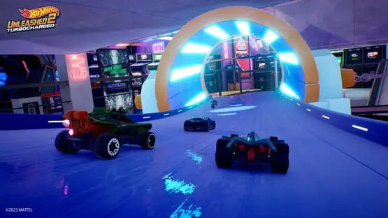 This contains a gameplay image of the game: Screenshot of Hot Wheels Unleashed 2: Turbocharged