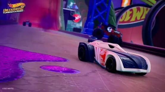 This contains a gameplay image of the game: Screenshot of Hot Wheels Unleashed 2: Turbocharged