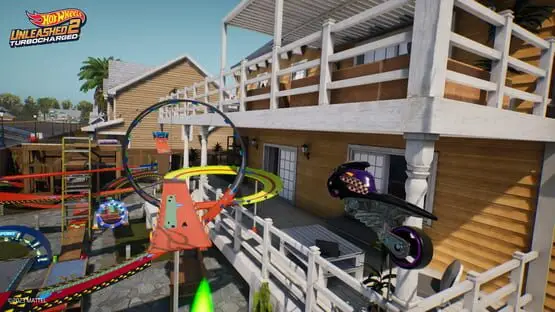 This contains a gameplay image of the game: Screenshot of Hot Wheels Unleashed 2: Turbocharged