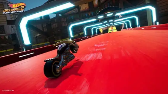 This contains a gameplay image of the game: Screenshot of Hot Wheels Unleashed 2: Turbocharged