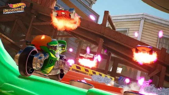 This contains a gameplay image of the game: Screenshot of Hot Wheels Unleashed 2: Turbocharged
