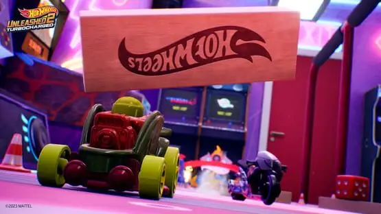 This contains a gameplay image of the game: Screenshot of Hot Wheels Unleashed 2: Turbocharged