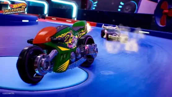 This contains a gameplay image of the game: Screenshot of Hot Wheels Unleashed 2: Turbocharged