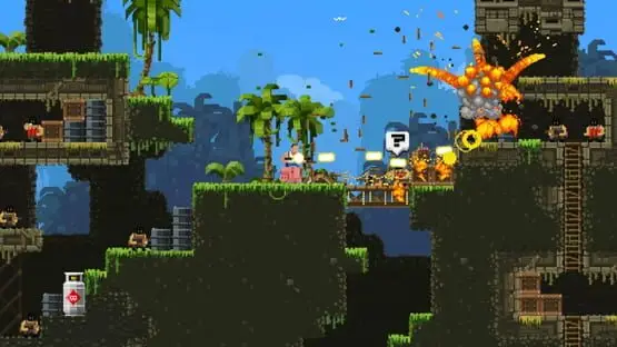 Esto contiene una imagen de juego de: Captura de pantalla de Broforce: Forever