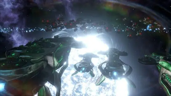This contains a gameplay image of the game: Screenshot of Stellaris