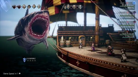 Esto contiene una imagen de juego de: Captura de pantalla de Octopath Traveler II