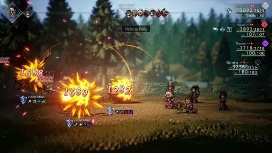 Esto contiene una imagen de juego de: Captura de pantalla de Octopath Traveler II
