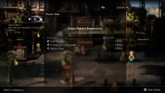 Esto contiene una imagen de juego de: Captura de pantalla de Octopath Traveler II