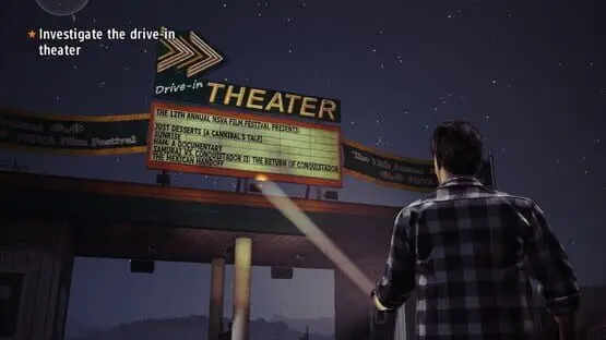 This contains a gameplay image of the game: Screenshot of 6 - Alan Wake's American Nightmare