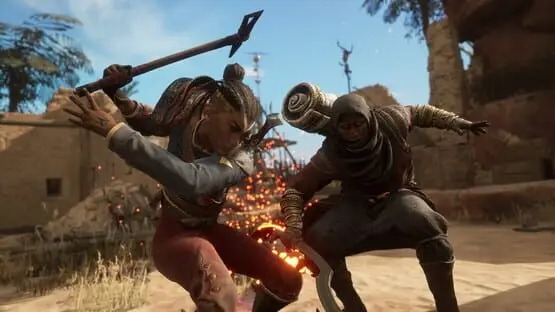 This contains a gameplay image of the game: Screenshot of Flintlock: The Siege of Dawn