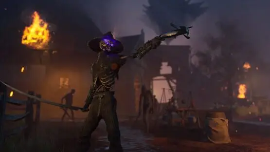 This contains a gameplay image of the game: Screenshot of Flintlock: The Siege of Dawn
