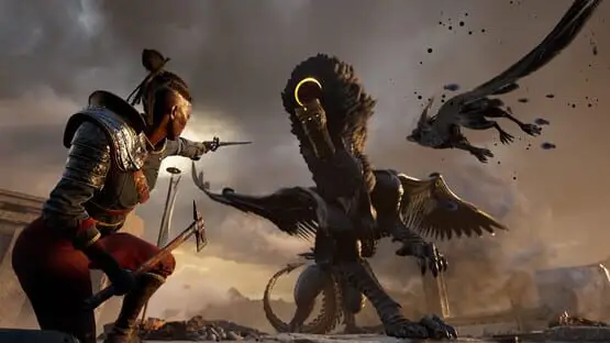 This contains a gameplay image of the game: Screenshot of Flintlock: The Siege of Dawn
