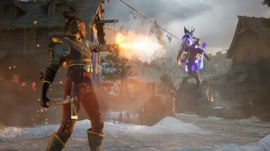 This contains a gameplay image of the game: Screenshot of Flintlock: The Siege of Dawn