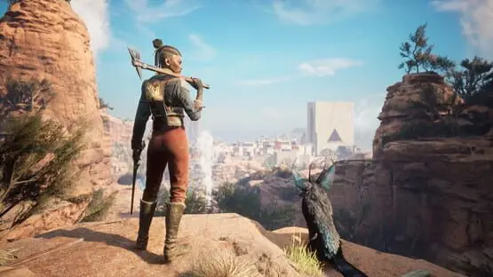 This contains a gameplay image of the game: Screenshot of Flintlock: The Siege of Dawn