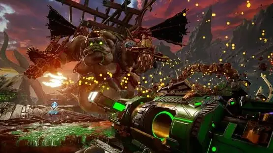 This contains a gameplay image of the game: Screenshot of Shadow Warrior 3: Definitive Edition