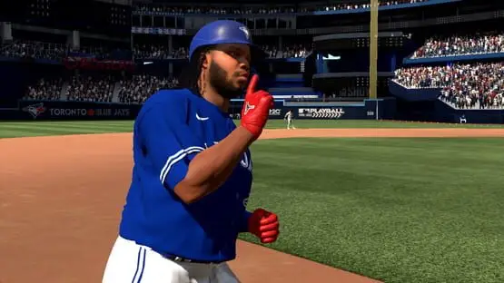 This contains a gameplay image of the game: Screenshot of MLB The Show 24