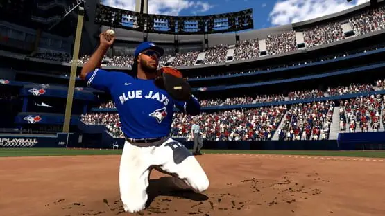 This contains a gameplay image of the game: Screenshot of MLB The Show 24