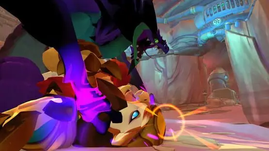 This contains a gameplay image of the game: Screenshot of Gigantic: Rampage Edition