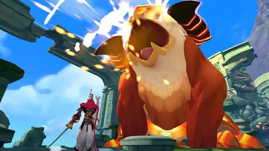 This contains a gameplay image of the game: Screenshot of Gigantic: Rampage Edition