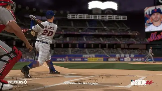 This contains a gameplay image of the game: Screenshot of MLB The Show 24
